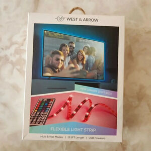 13.1' LED Flexible Strip Rope Light West & Arrow Ombre Color White Pink & Purple